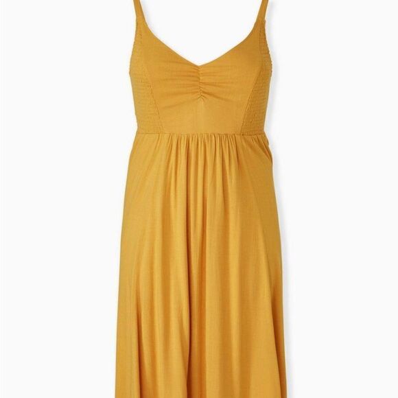 Torrid Dress Womens Yellow Maxi Dress Vacation Beach Summer Plus Size 2X - Picture 1 of 11